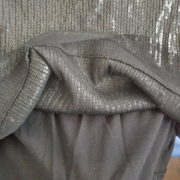 Michael Stars black boatneck sequin dress sz M - Picture 9 of 9